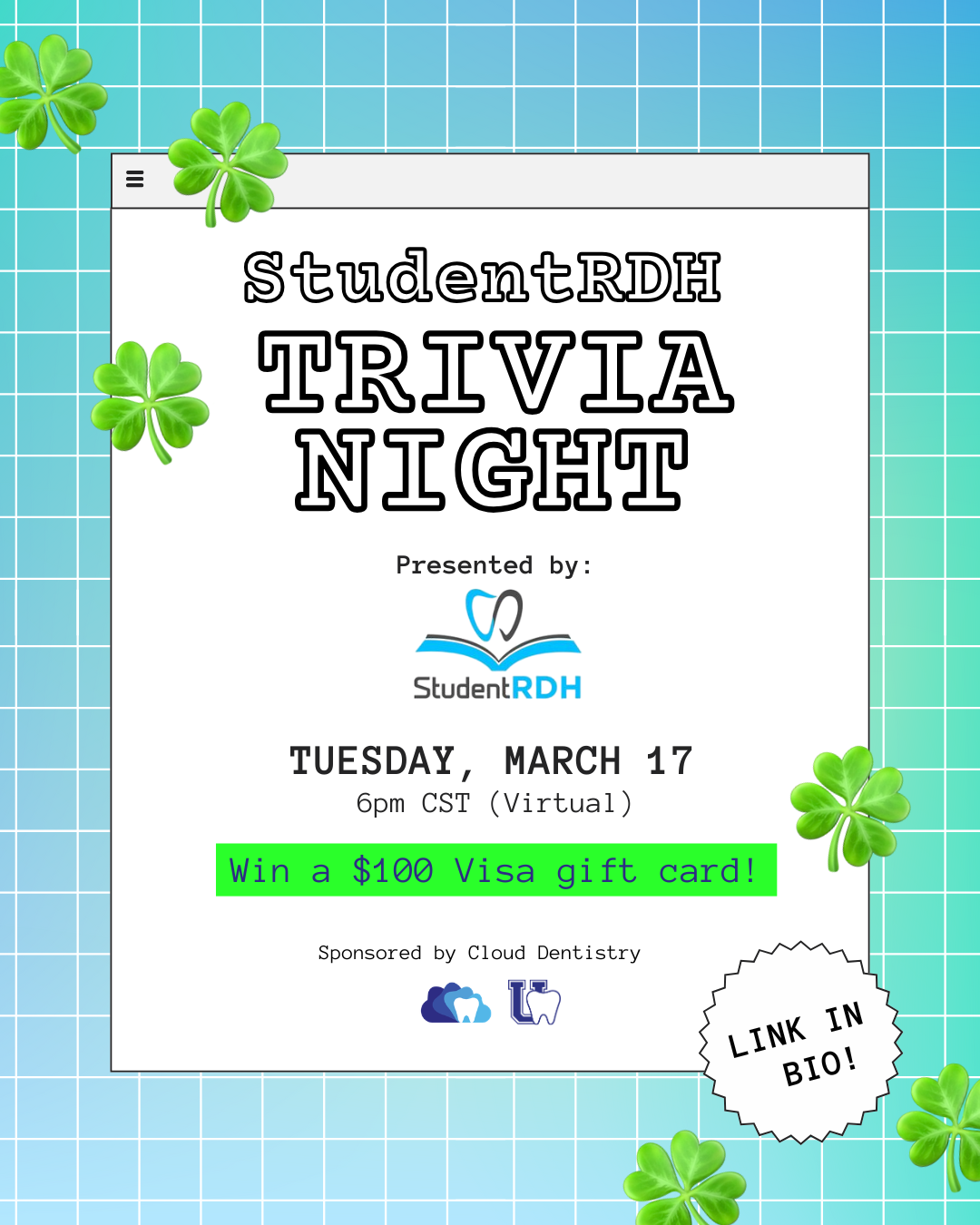 March 17 Virtual Trivia Night thumbnail