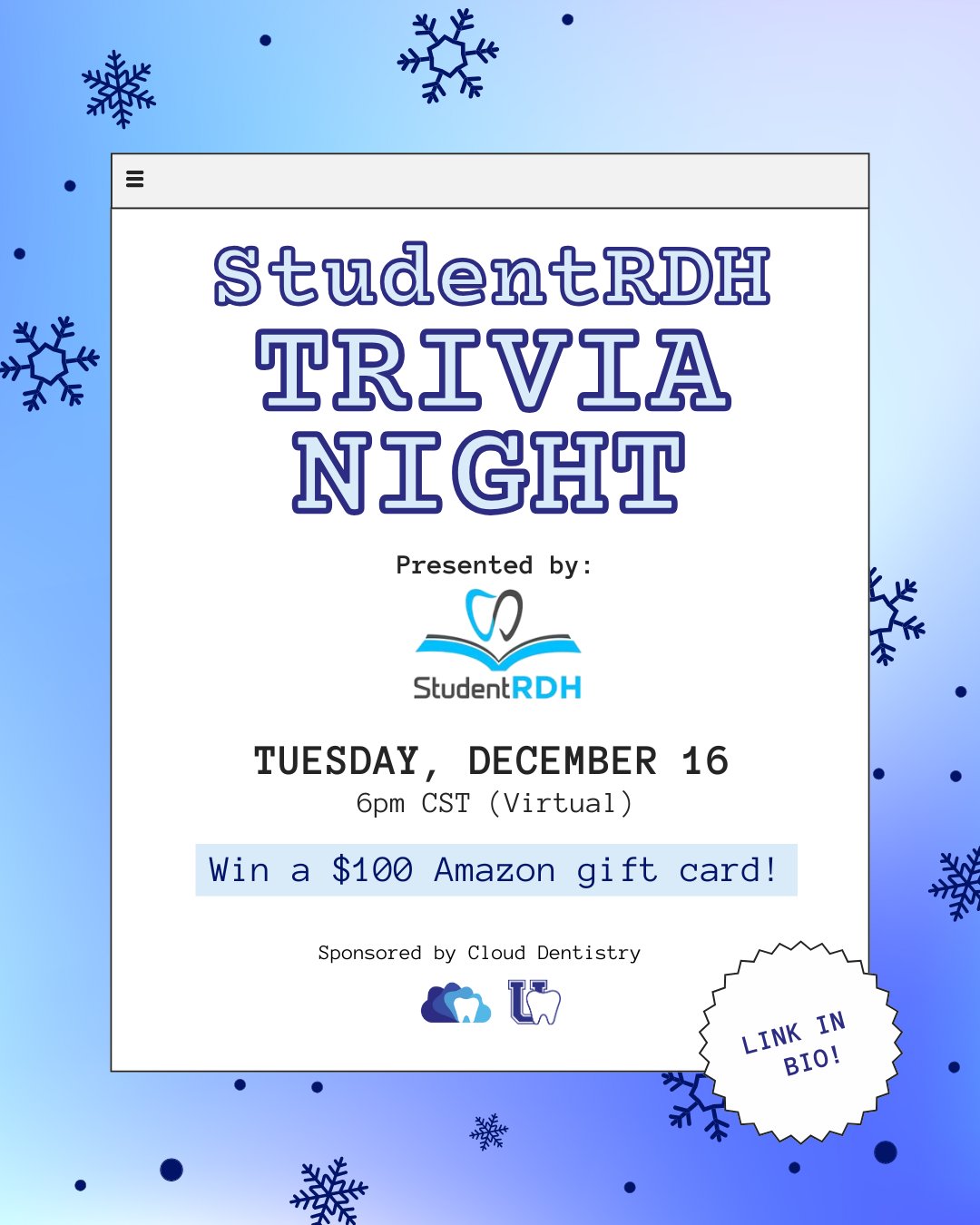 December 16th Trivia Night thumbnail
