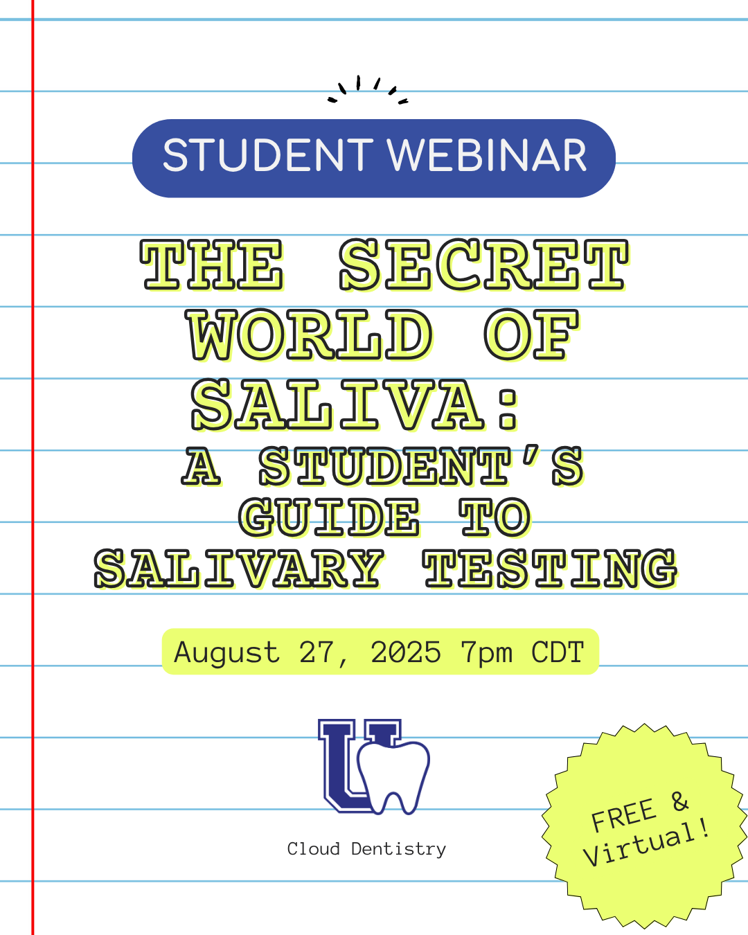 Student Webinar: The Secret World of Saliva: A Student's Guide to Salivary Testing thumbnail