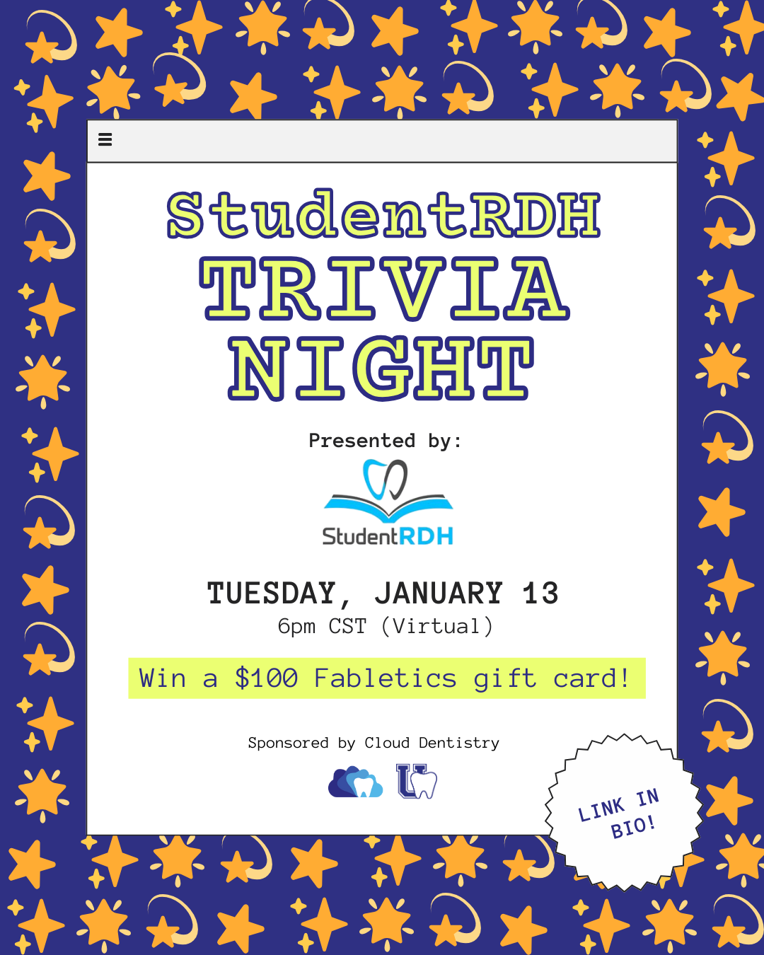 January Trivia Night with StudentRDH thumbnail